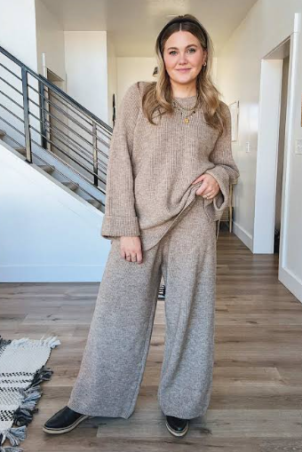 Cozy Matching Knit Set