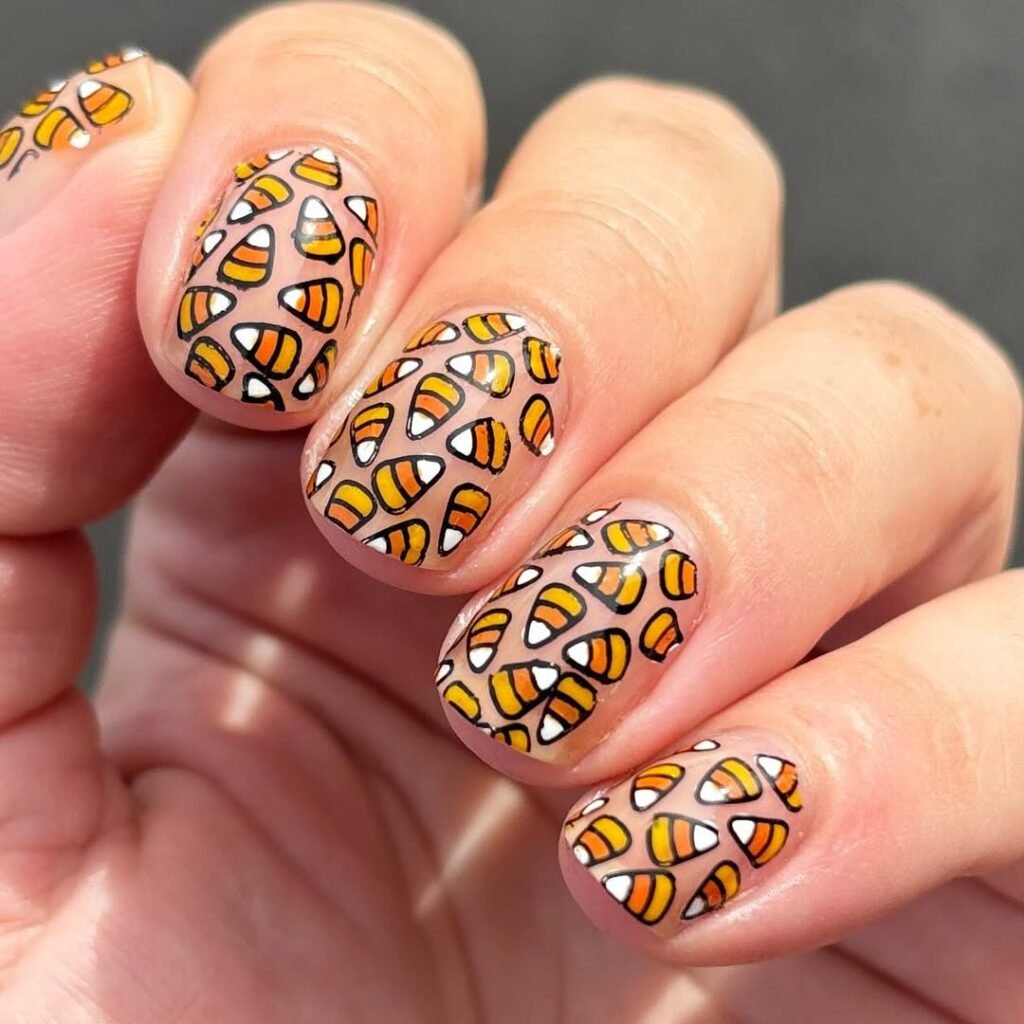 Candy Corn Nails