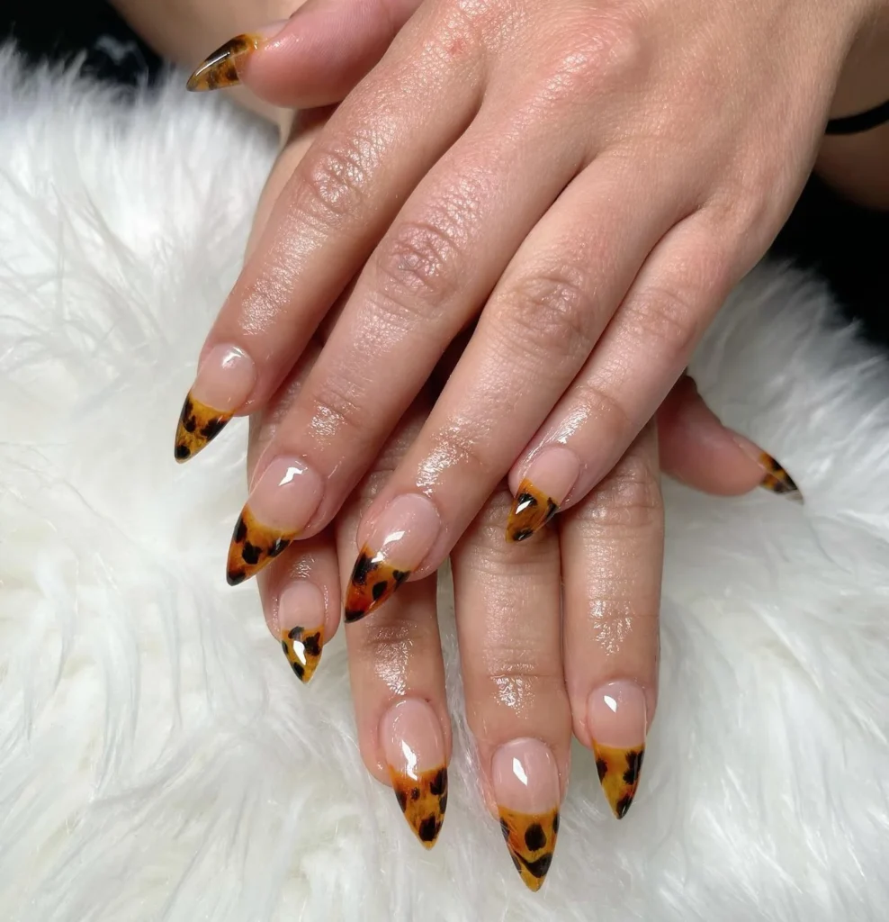 Tortoiseshell French Tips