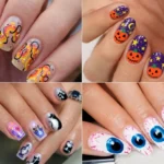 cute halloween nails image