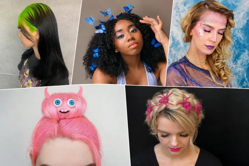 easy halloween hairstyles image