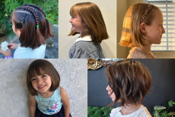 fall hairstyles for short hair kids image