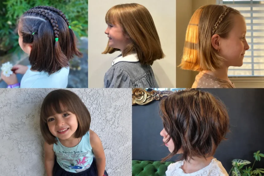fall hairstyles for short hair kids image