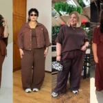 plus size brown outfits fall image