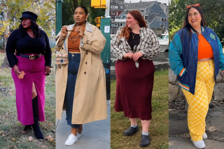 Stylish Plus Size Fall Outfits for a Fuller Stomach and Waist