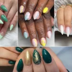 Short Stiletto Nails Bringing Graceful Color and Artistic Charm