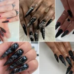 black stiletto nails image
