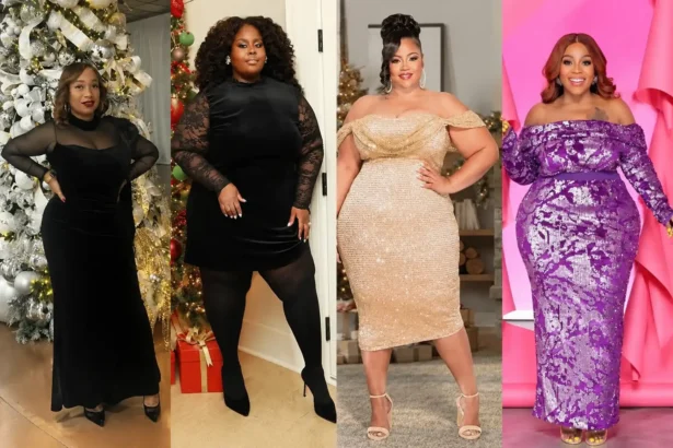 Christmas Party Outfits Ideas for Plus-Size Black Women That Shine