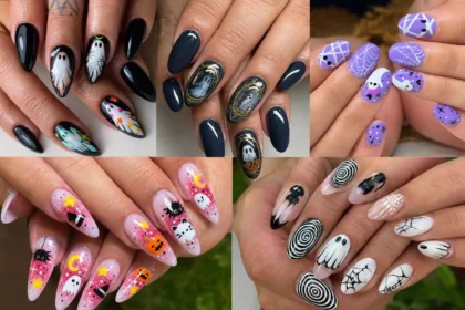 Charming Ghostly Nails for Halloween With Creative Seasonal Art