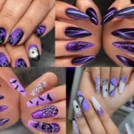 Purple Halloween Nail Designs for a Festive and Enchanting Style