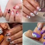 Spider Nail Art Ideas With Chrome Webs and Bold Halloween Details