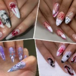 Tokyo Ghoul Nails With Dark Anime Art and Creative Character Details